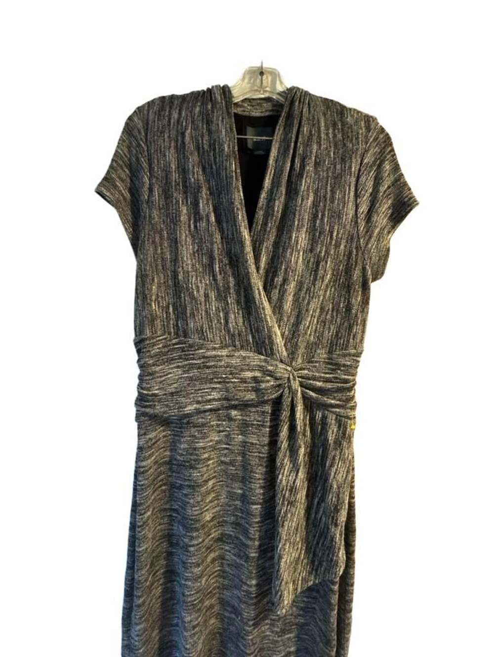 Maeve Gray Knit Wrap Dress Size L